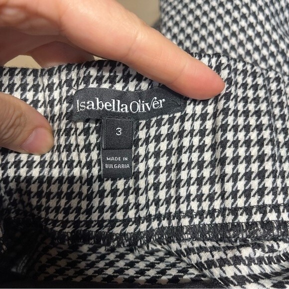 Isabella Oliver June Maternity Tailored Houndstooth Pants Size 8 - Picture 6 of 12